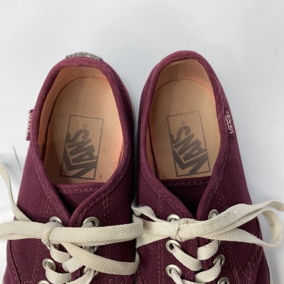 Vans maroon sneakers size 7 - Picture 3 of 6